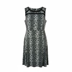 Lane Bryant Sleeveless Dress Stretch Black White Women's Plus Size 20 NEW NWT